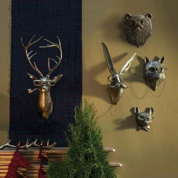 Nokmo | Unique Animal Head Wall Decoration for Home