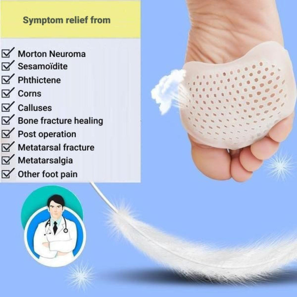 Nokmo | Unisex Gel Metatarsal Pads with Air Holes