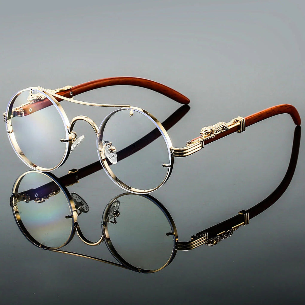 Nokmo | Unisex Round Sunglasses with Double Bridge Design