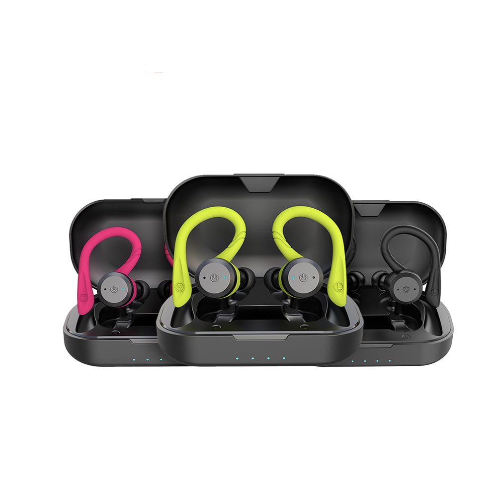 Nokmo | Vega Waterproof Wireless Sport Earbuds – 20 Hours Playtime | Bluetooth 5.0, IPX7 for Swimming & Fitness