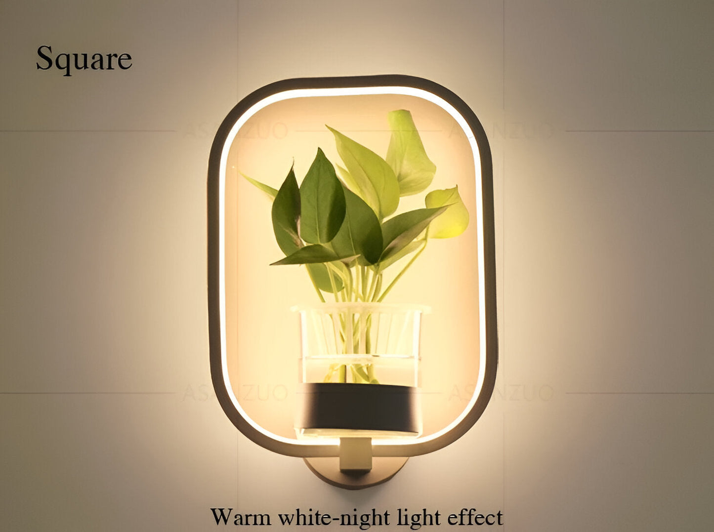 Nokmo | VerdantLume LED Wall Light with Plant Holder