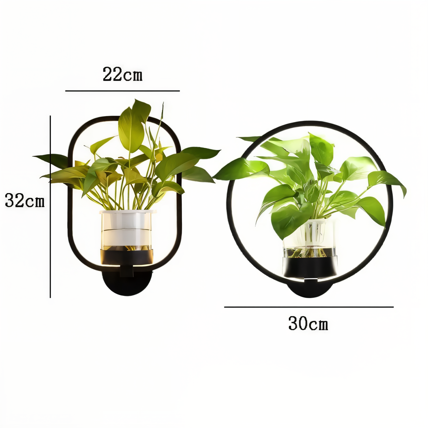 Nokmo | VerdantLume LED Wall Light with Plant Holder