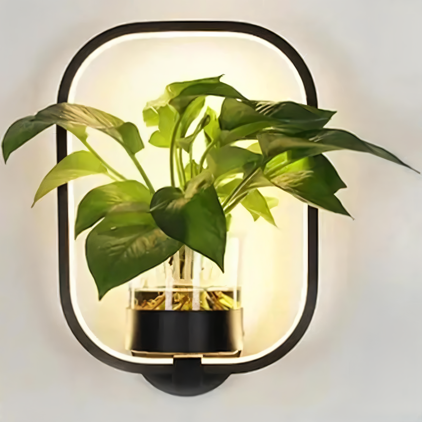 Nokmo | VerdantLume LED Wall Light with Plant Holder