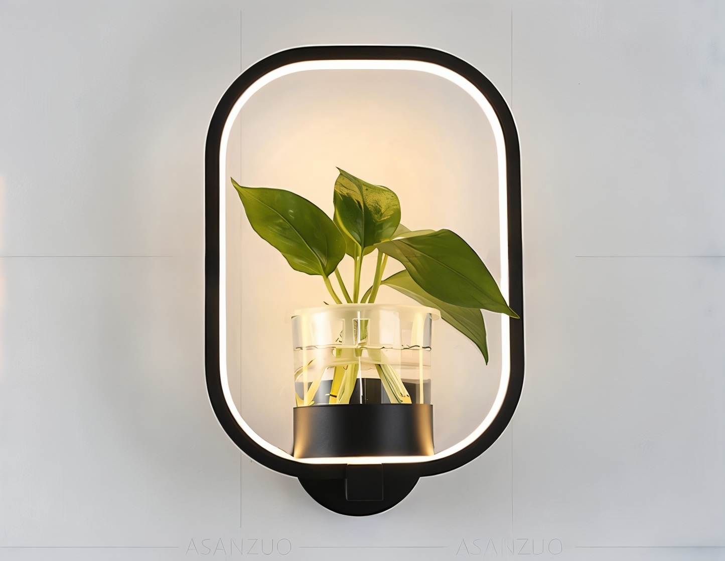 Nokmo | VerdantLume LED Wall Light with Plant Holder