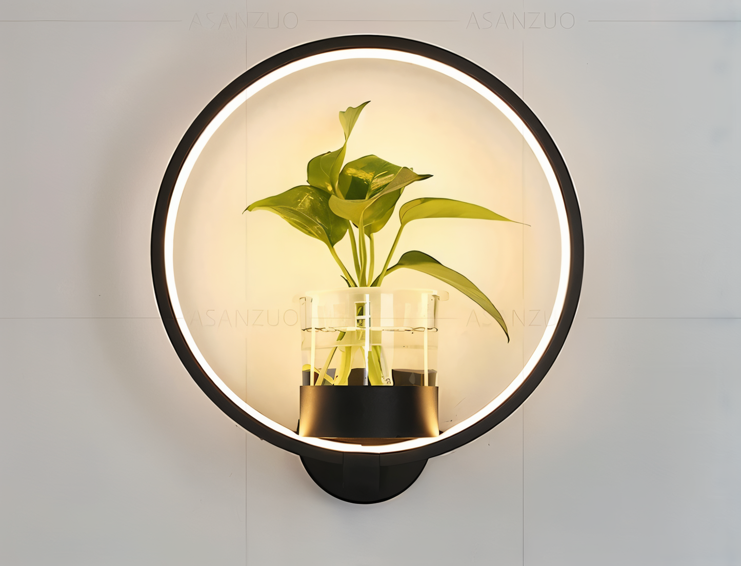 Nokmo | VerdantLume LED Wall Light with Plant Holder
