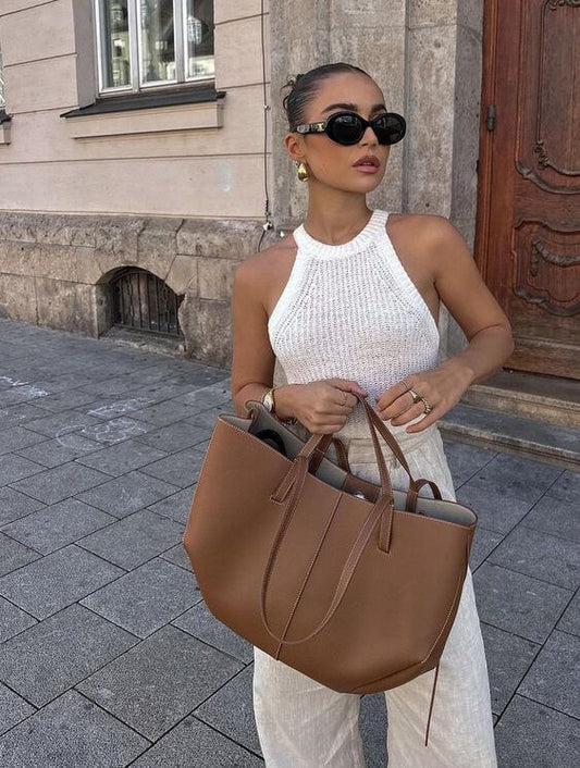 Nokmo - Vintage Tote Bag for Women | Spacious Shoulder Bag