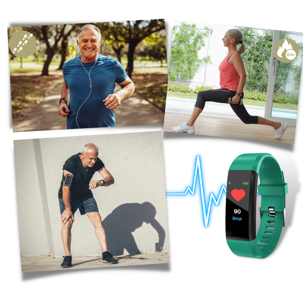 Nokmo | VitaWatch | Senior Smartwatch with Health Monitor and Large LED Screen