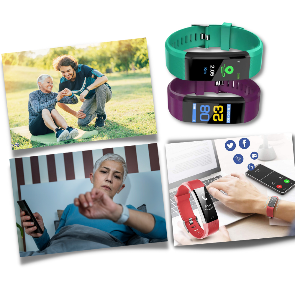 Nokmo | VitaWatch | Senior Smartwatch with Health Monitor and Large LED Screen