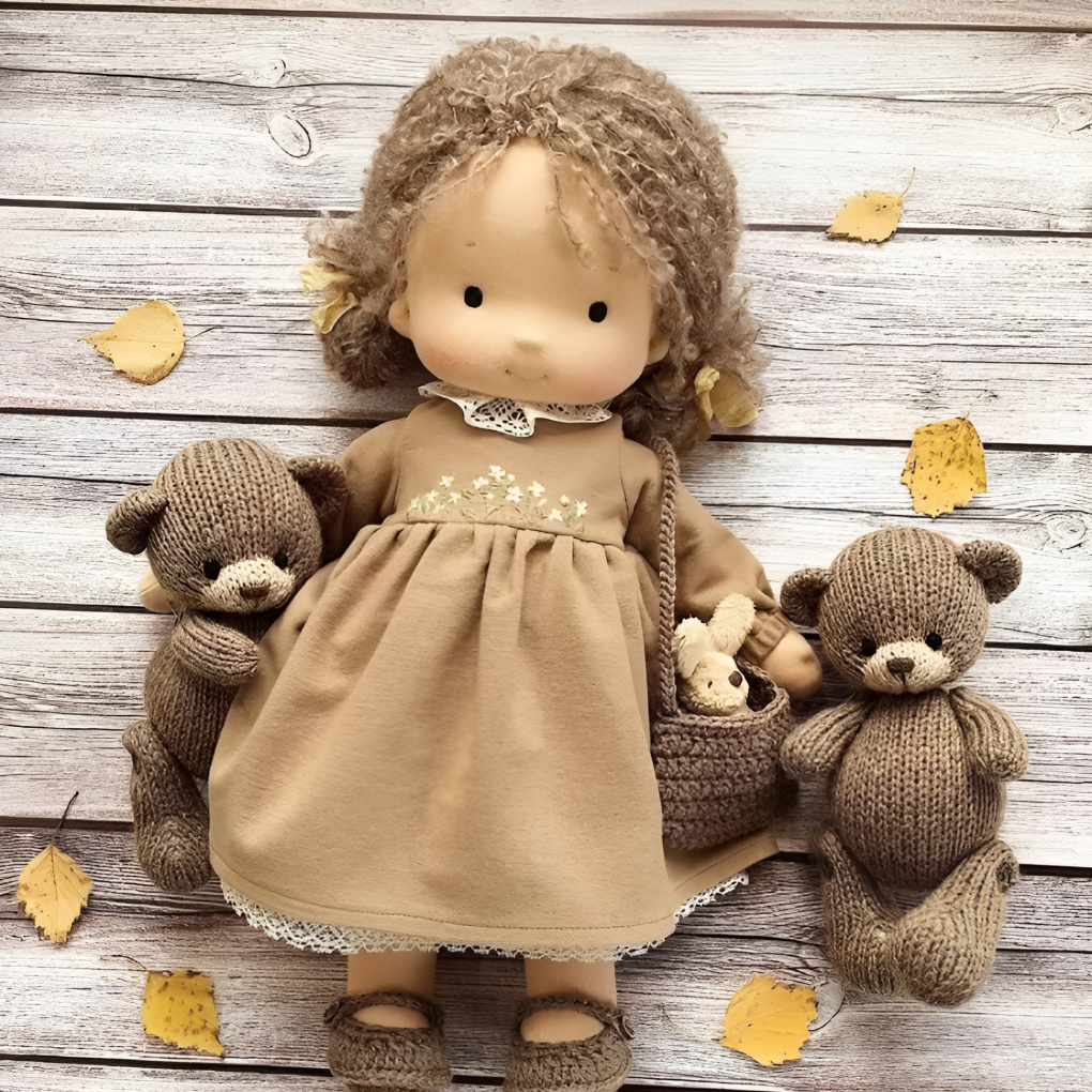 Nokmo | Waldorf Cloth Doll, Handcrafted Waldorf Doll, Waldorf Doll Play Companion