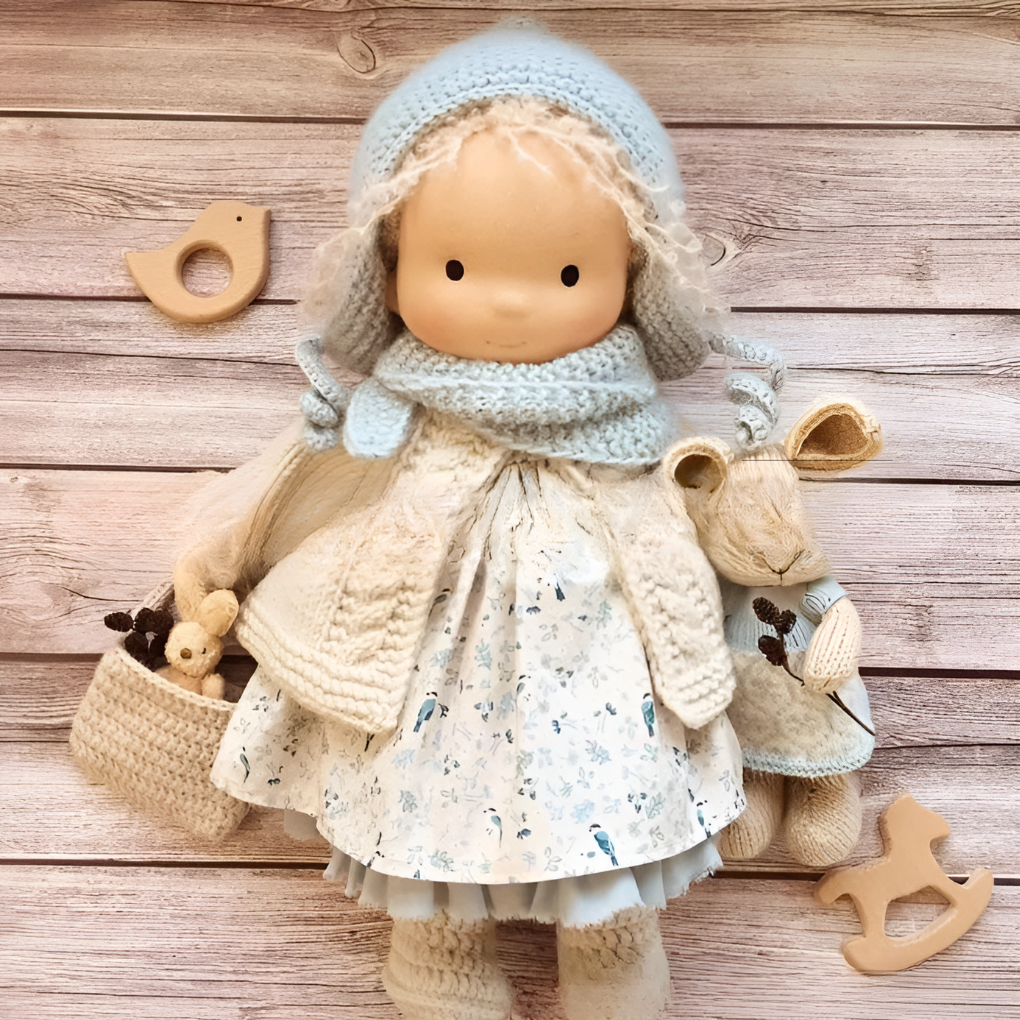 Nokmo | Waldorf Cloth Doll, Handcrafted Waldorf Doll, Waldorf Doll Play Companion