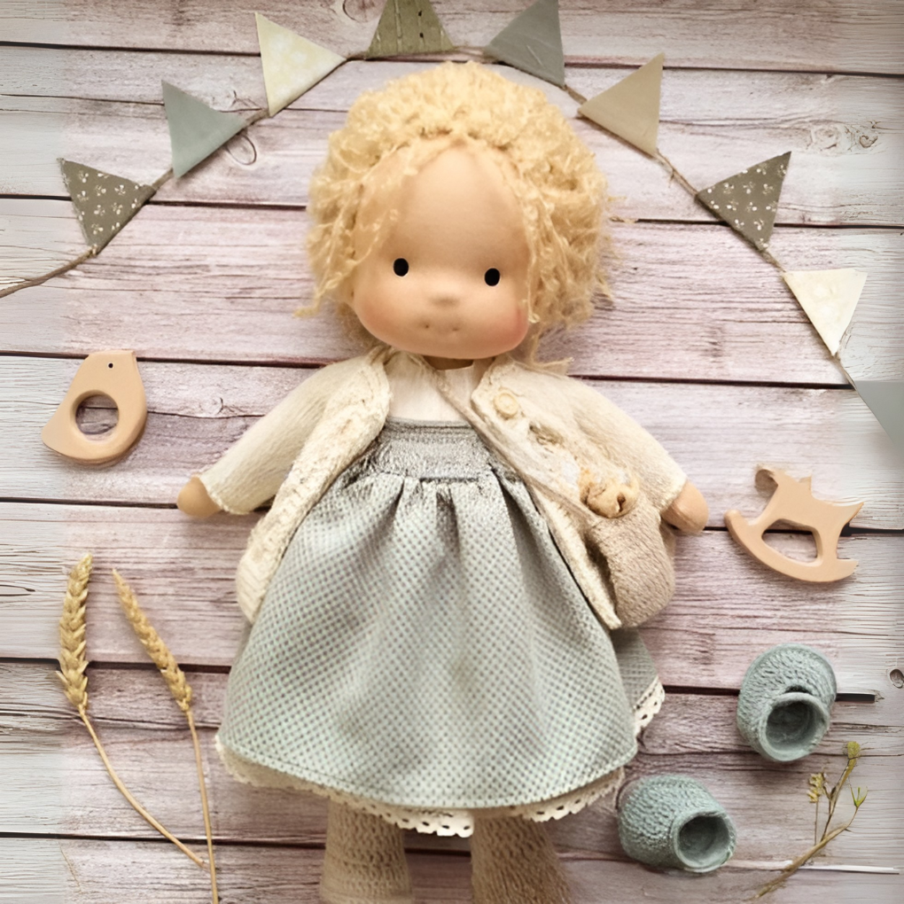 Nokmo | Waldorf Cloth Doll, Handcrafted Waldorf Doll, Waldorf Doll Play Companion