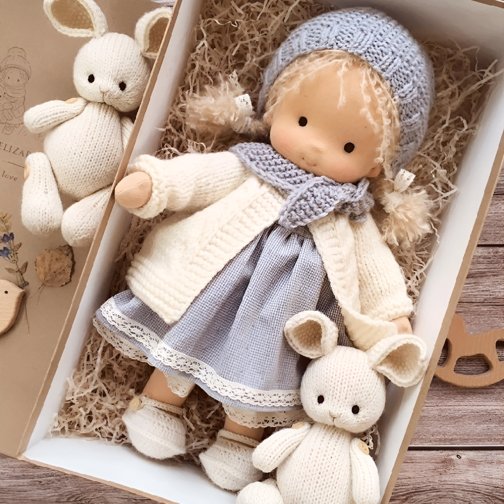 Nokmo | Waldorf Cloth Doll, Handcrafted Waldorf Doll, Waldorf Doll Play Companion