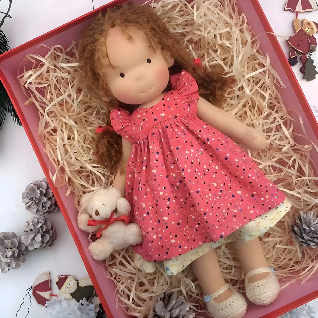 Nokmo | Waldorf Cloth Doll, Handcrafted Waldorf Doll, Waldorf Doll Play Companion