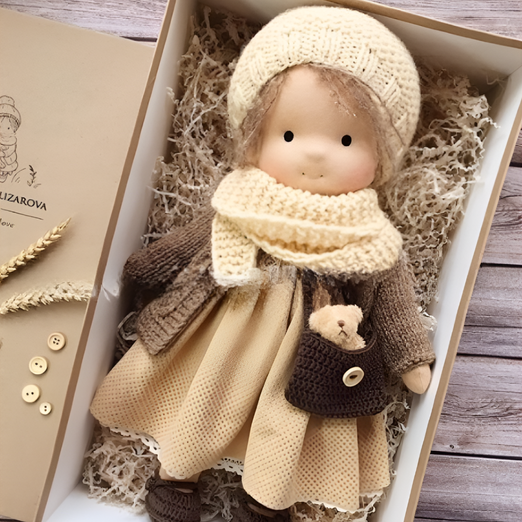 Nokmo | Waldorf Cloth Doll, Handcrafted Waldorf Doll, Waldorf Doll Play Companion