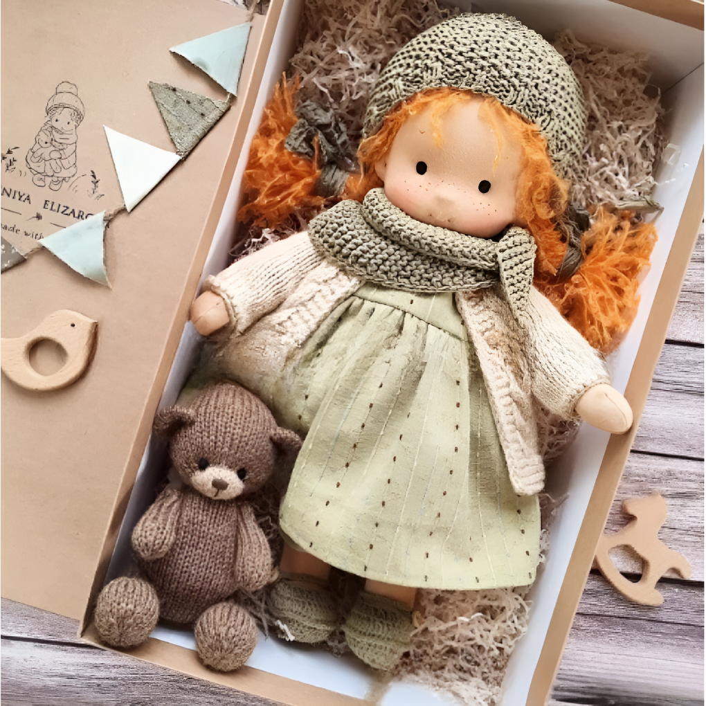 Nokmo | Waldorf Cloth Doll, Handcrafted Waldorf Doll, Waldorf Doll Play Companion