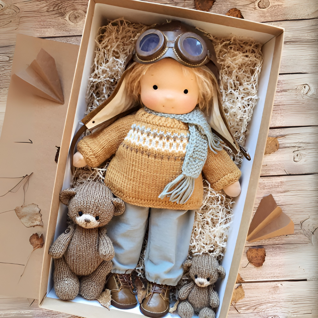 Nokmo | Waldorf Cloth Doll, Handcrafted Waldorf Doll, Waldorf Doll Play Companion