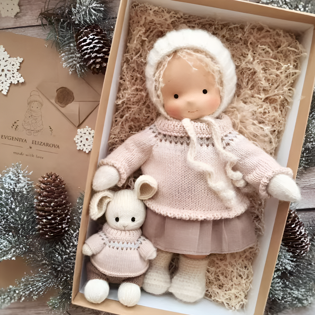 Nokmo | Waldorf Cloth Doll, Handcrafted Waldorf Doll, Waldorf Doll Play Companion