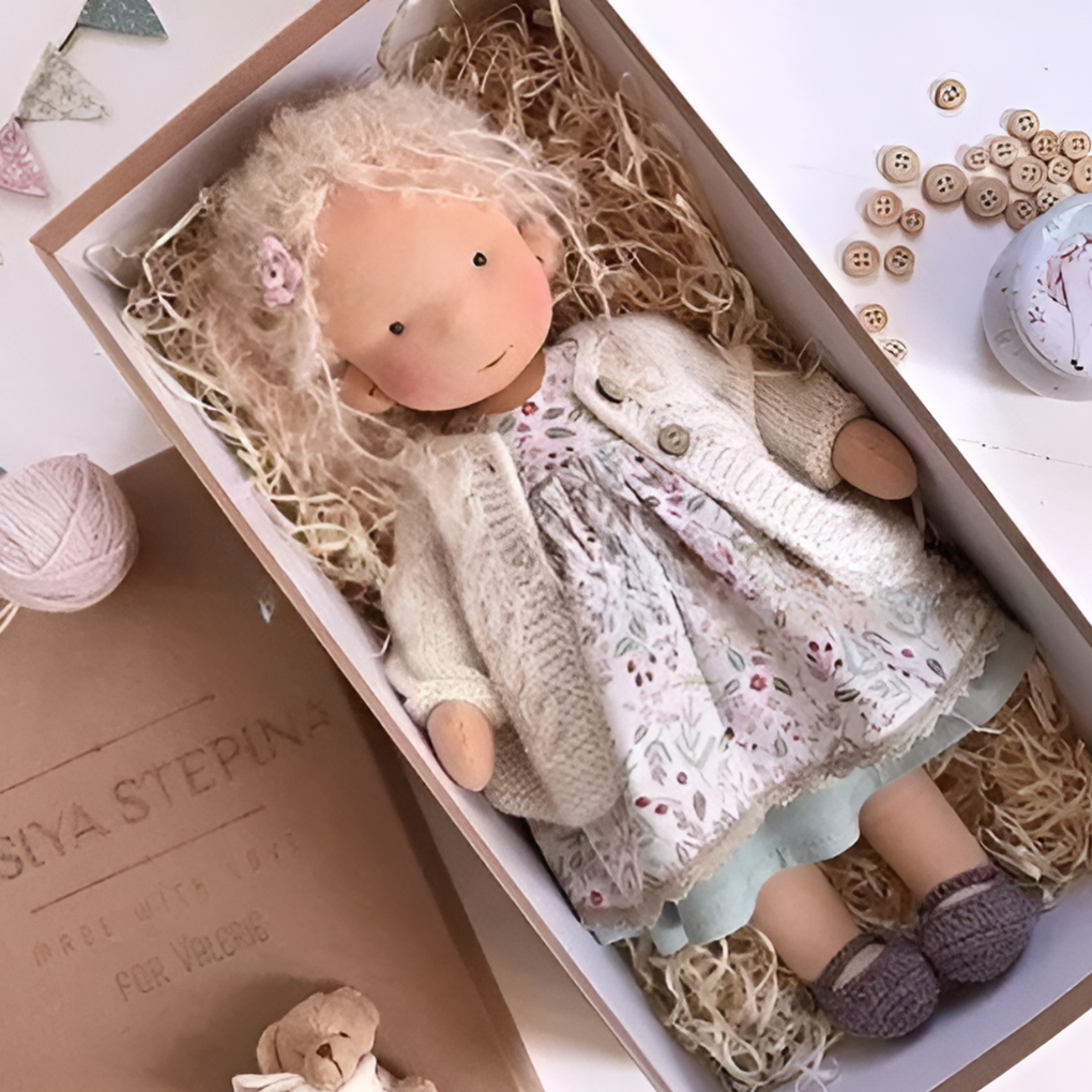 Nokmo | Waldorf Cloth Doll, Handcrafted Waldorf Doll, Waldorf Doll Play Companion