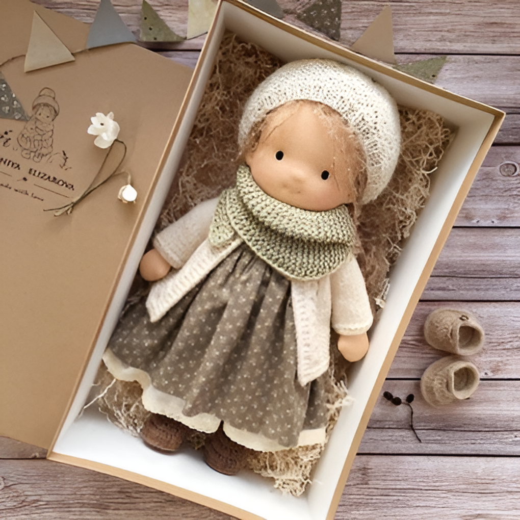 Nokmo | Waldorf Cloth Doll, Handcrafted Waldorf Doll, Waldorf Doll Play Companion