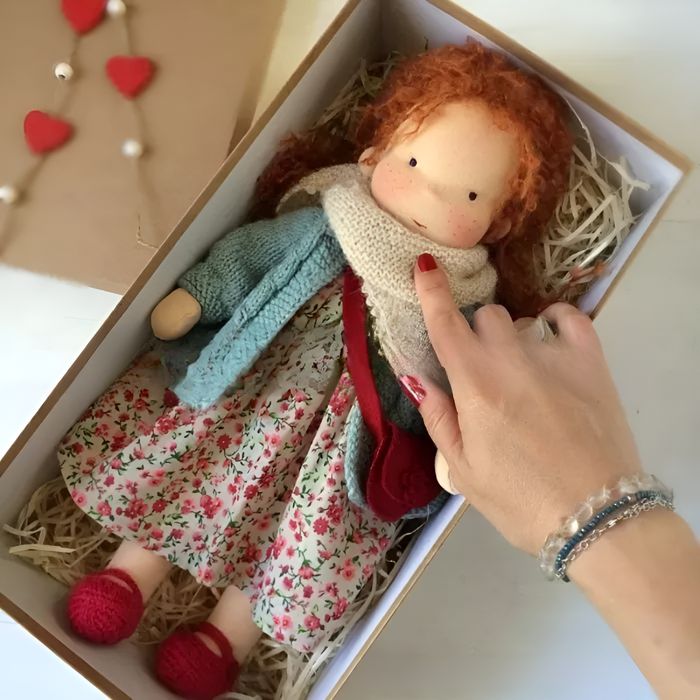 Nokmo | Waldorf Cloth Doll, Handcrafted Waldorf Doll, Waldorf Doll Play Companion