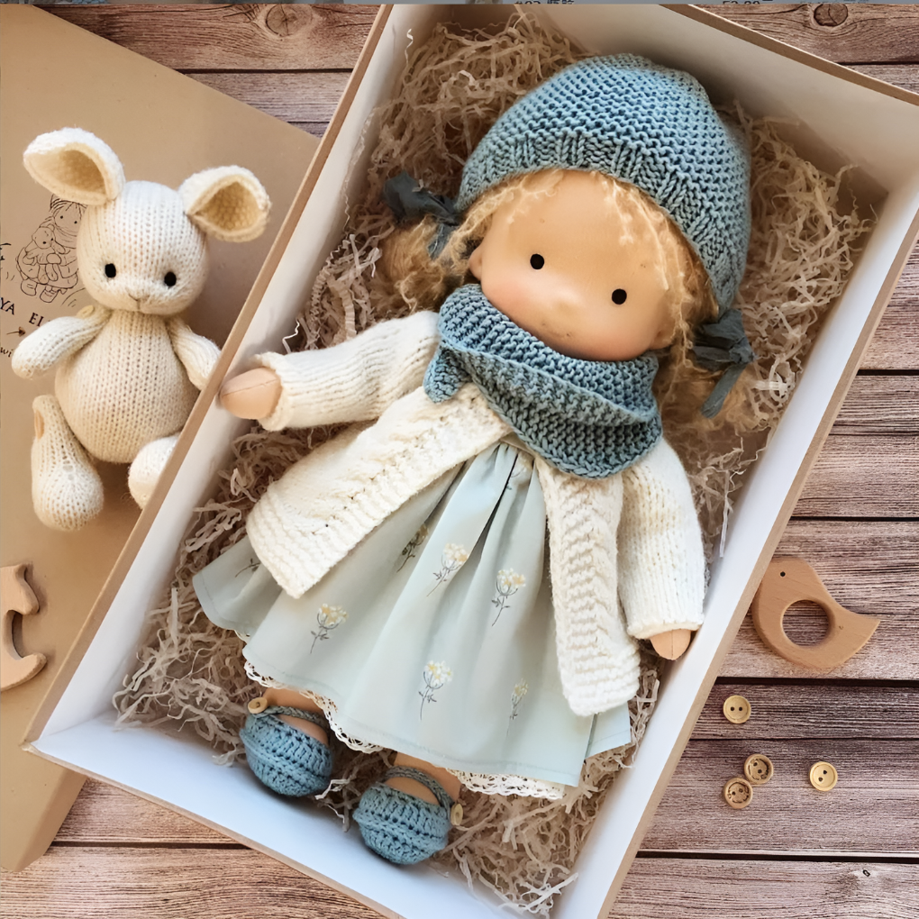 Nokmo | Waldorf Cloth Doll, Handcrafted Waldorf Doll, Waldorf Doll Play Companion