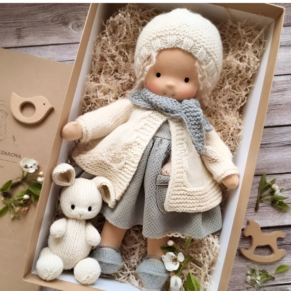 Nokmo | Waldorf Cloth Doll, Handcrafted Waldorf Doll, Waldorf Doll Play Companion