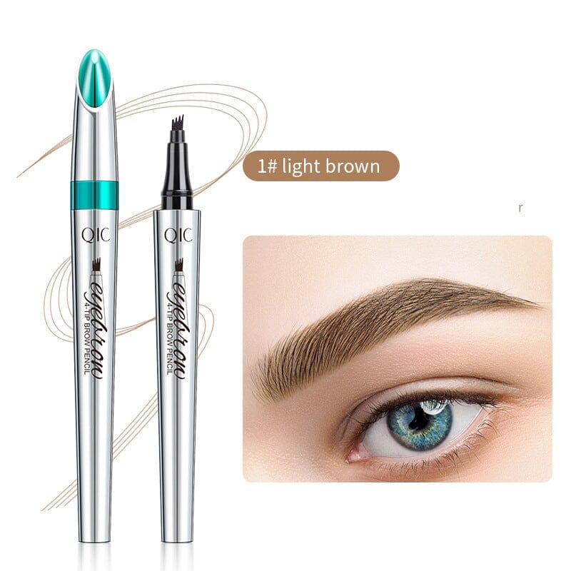Nokmo | Waterproof 3D Microblading Eyebrow Pencil with 4 Fork Tips