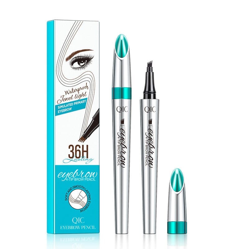 Nokmo | Waterproof 3D Microblading Eyebrow Pencil with 4 Fork Tips