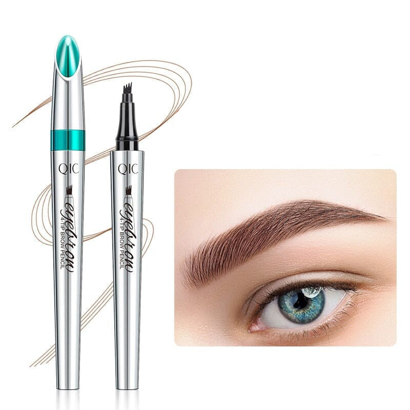 Nokmo | Waterproof 3D Microblading Eyebrow Pencil with 4 Fork Tips