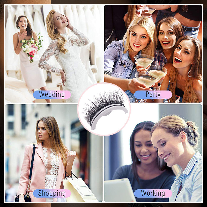 Nokmo | Waterproof and Reusable Self-Adhesive Eyelashes