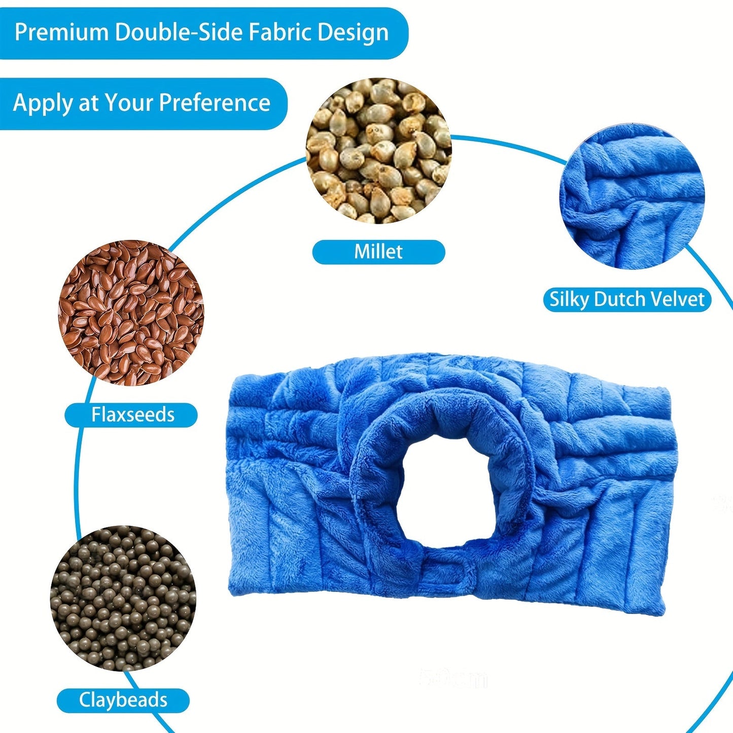 Nokmo | Weighted Microwave Heating Pad – Comfort and Relaxation for Neck and Shoulders