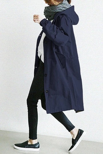 Nokmo | Windproof Women's Trench Coat with Hood