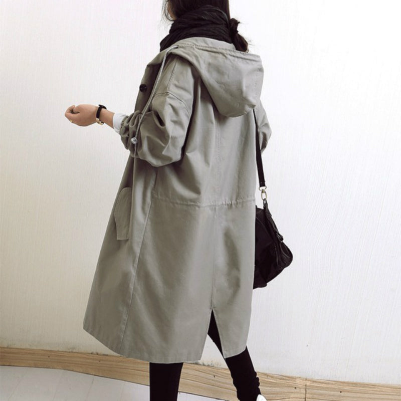 Nokmo | Windproof Women's Trench Coat with Hood