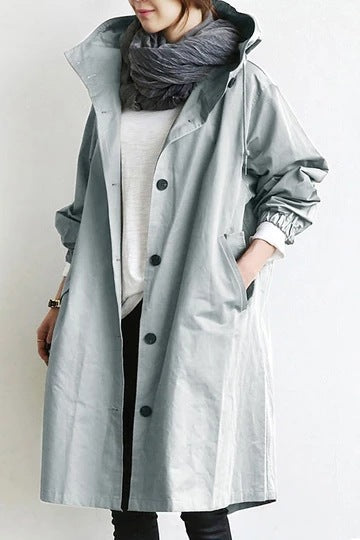 Nokmo | Windproof Women's Trench Coat with Hood