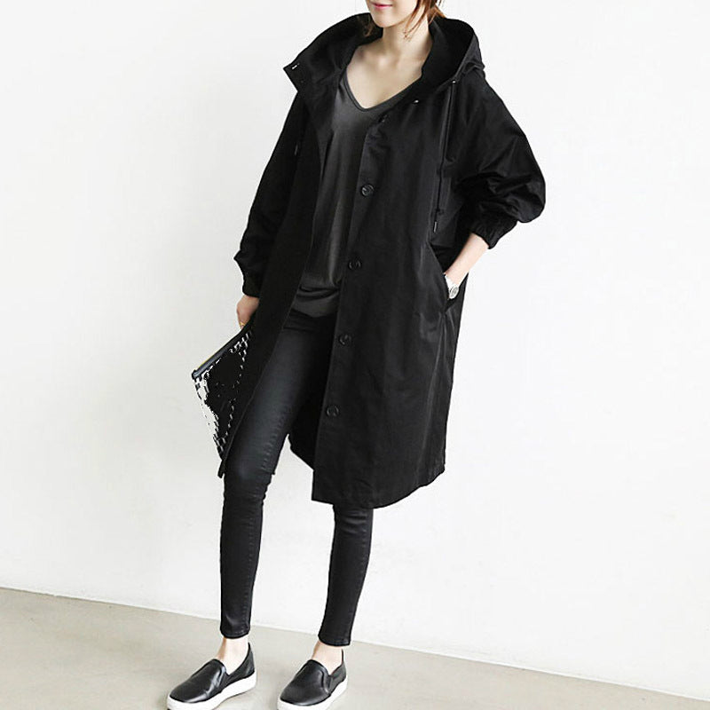 Nokmo | Windproof Women's Trench Coat with Hood