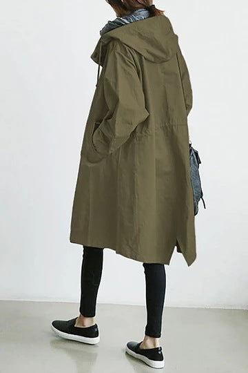 Nokmo | Windproof Women's Trench Coat with Hood