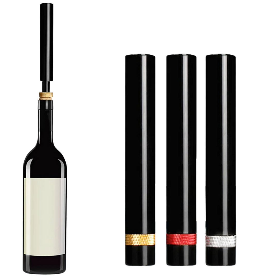 Nokmo | WineLuxe Air Pressure Wine Opener – Stainless Steel & Ergonomic Design