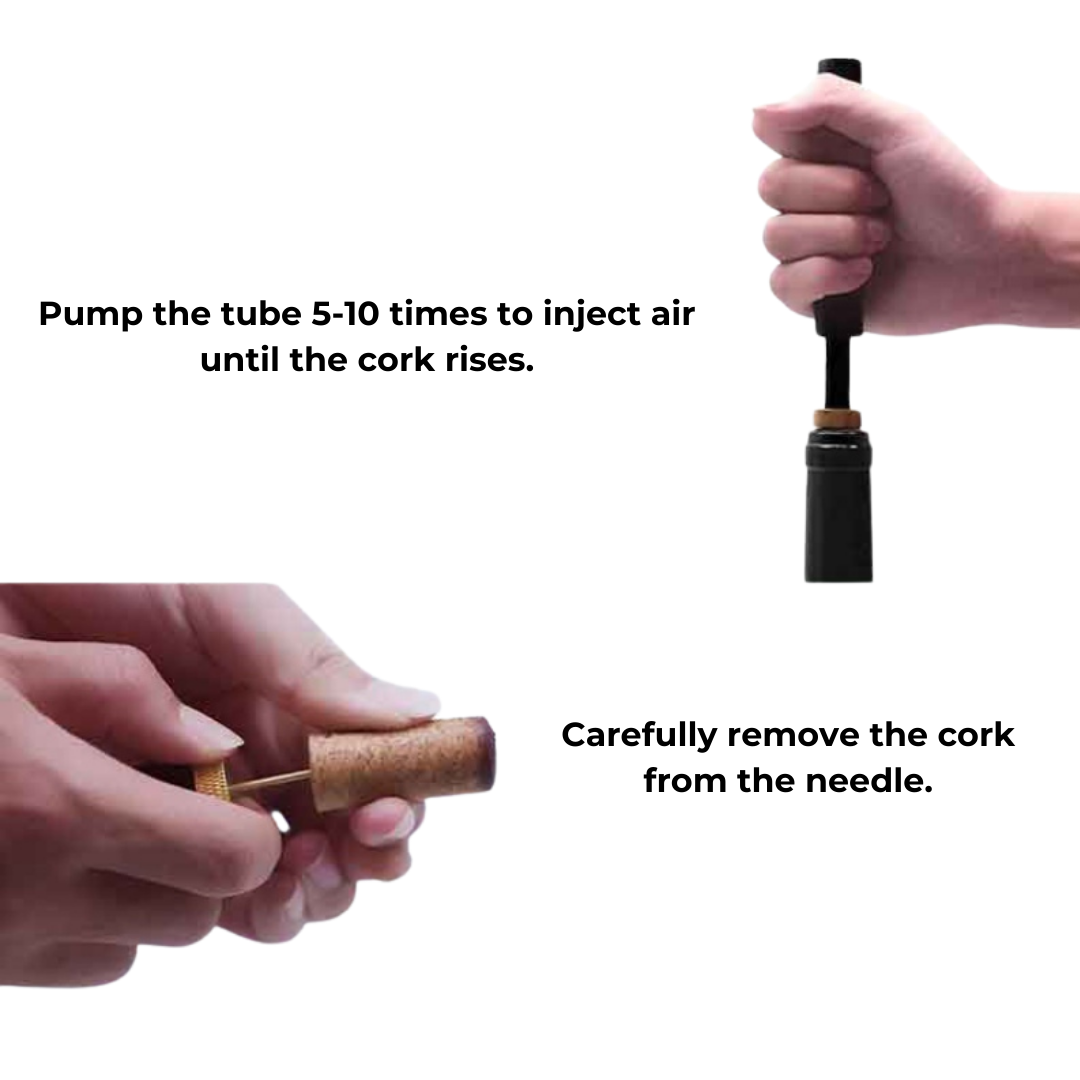 Nokmo | WineLuxe Air Pressure Wine Opener – Stainless Steel & Ergonomic Design