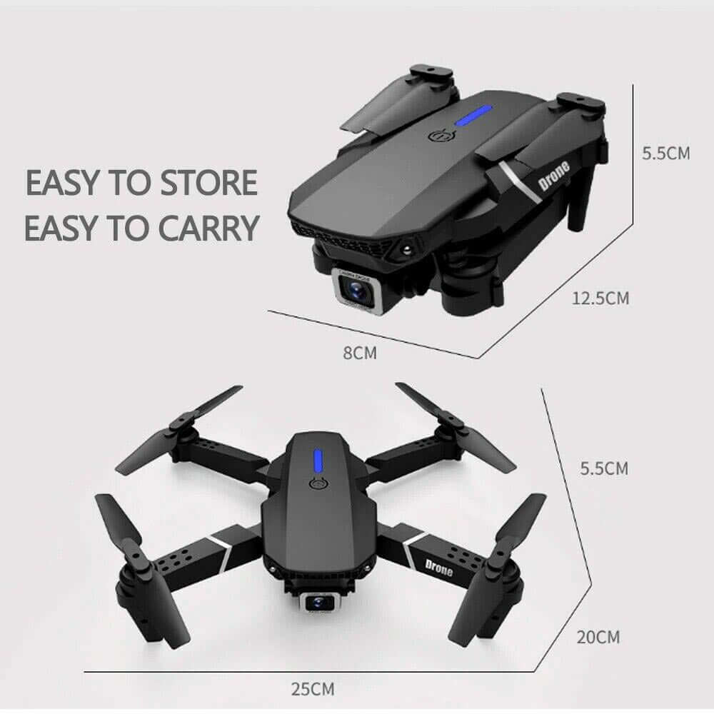 Nokmo | with Camera Black 4K Professional HD Camera WIFI FPV RC Quadcopter Foldable Helicopter