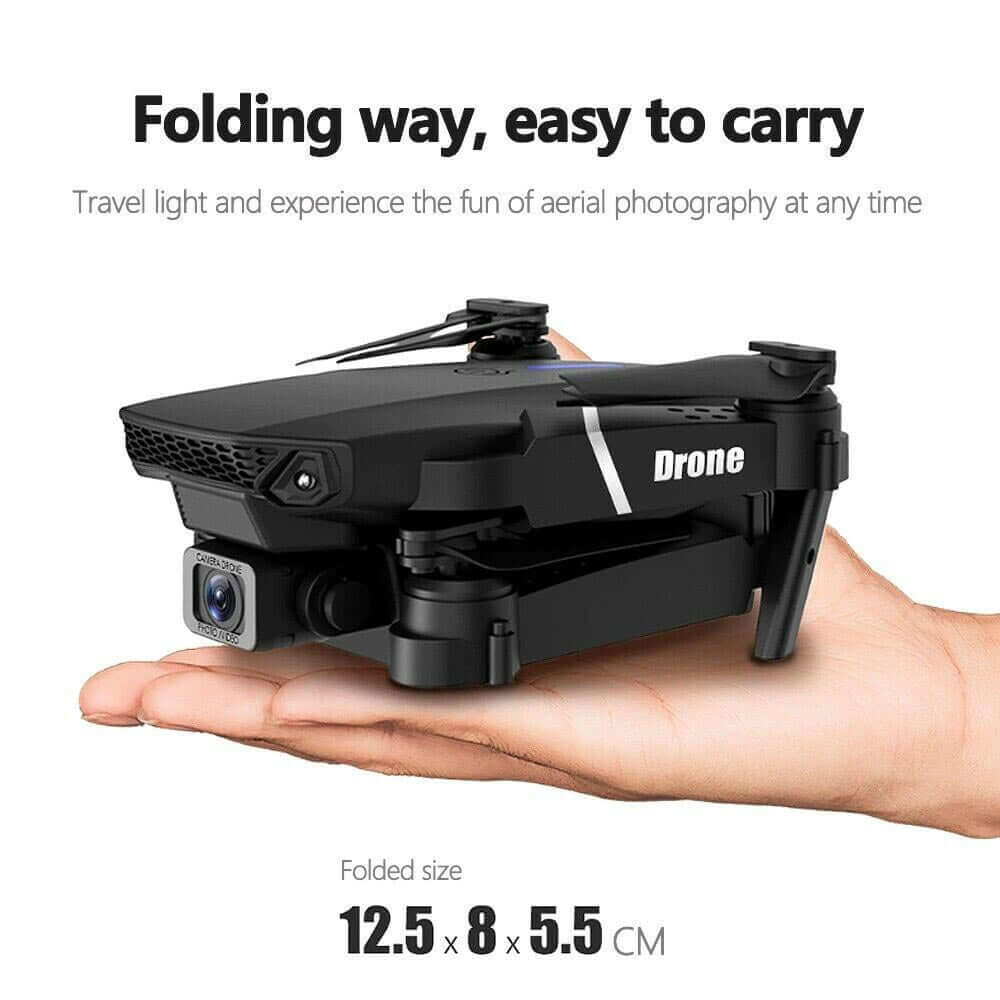 Nokmo | with Camera Black 4K Professional HD Camera WIFI FPV RC Quadcopter Foldable Helicopter