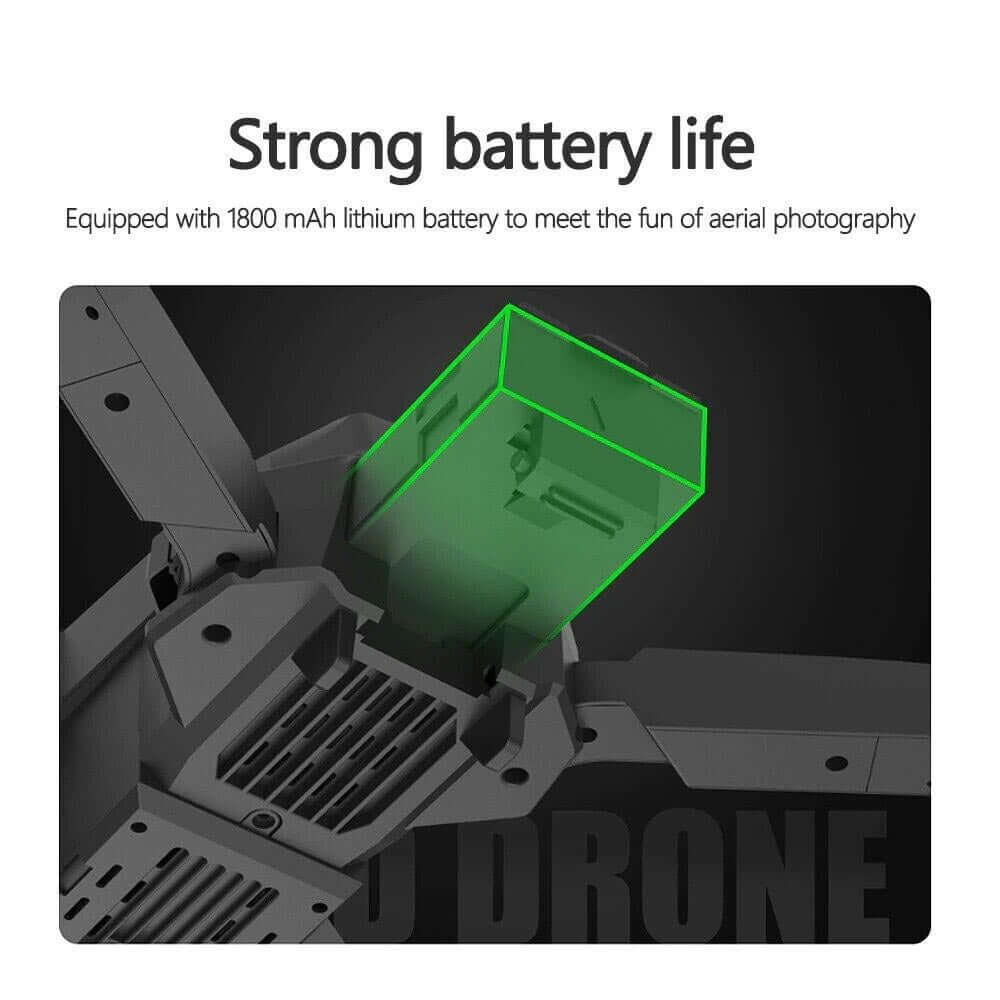 Nokmo | with Camera Black 4K Professional HD Camera WIFI FPV RC Quadcopter Foldable Helicopter