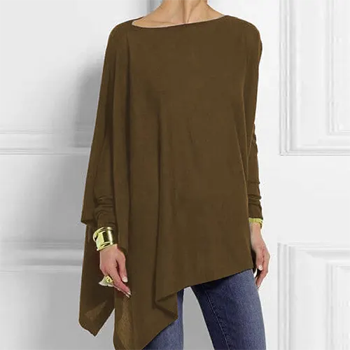 Nokmo | Women's Asymmetrical Long Sleeve Top