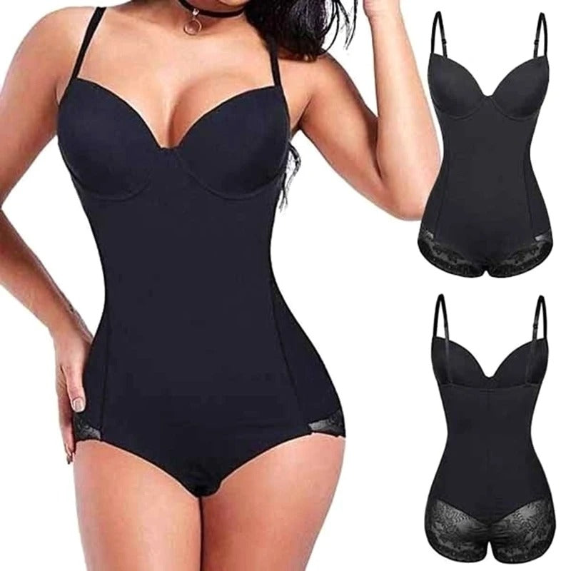 Nokmo | Women's Bodysuit Shapewear with Lace Trim