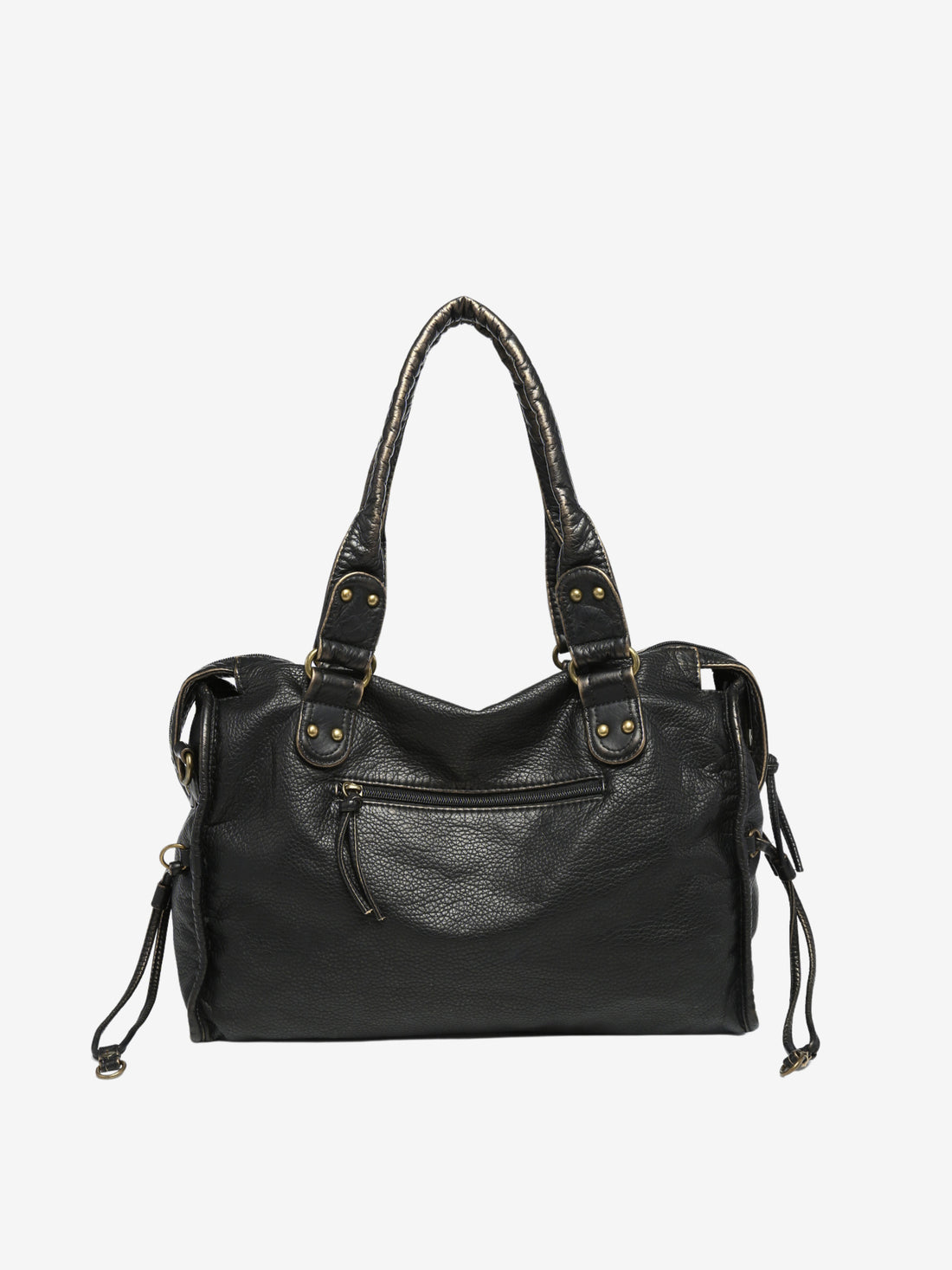 Nokmo | Women's Braided Shoulder Bag with Zip Pocket