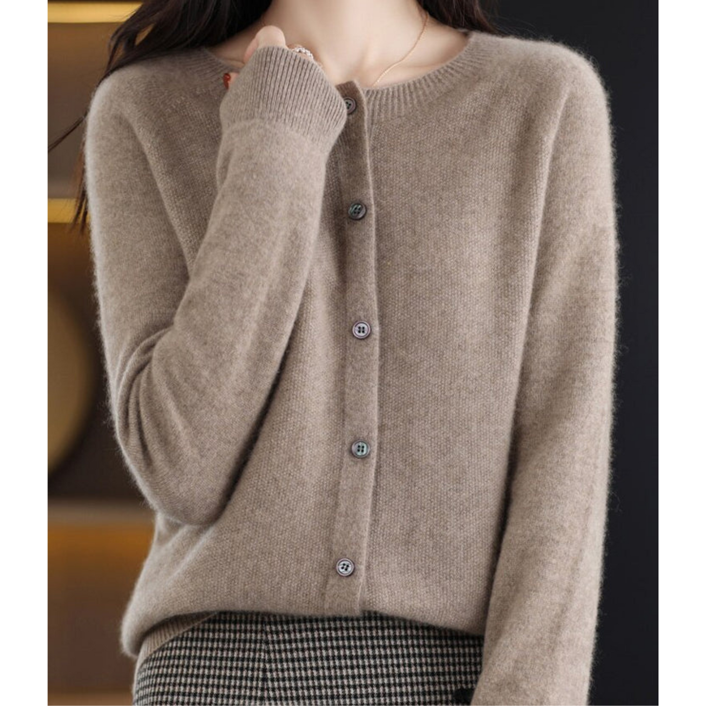 Nokmo | Women's Button-Up Knit Cardigan