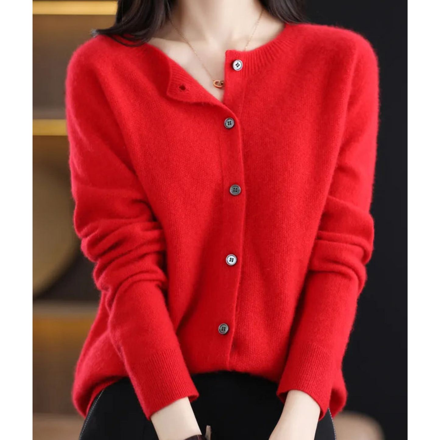 Nokmo | Women's Button-Up Knit Cardigan