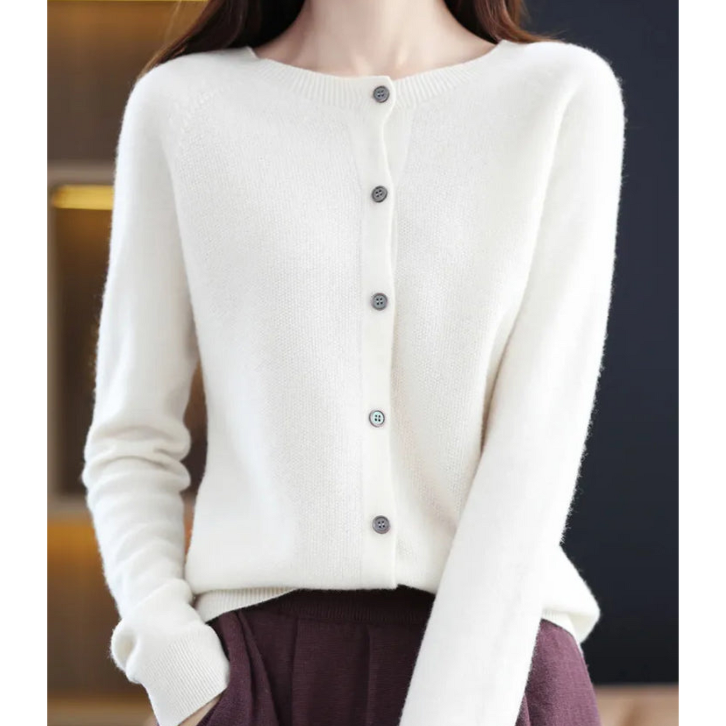 Nokmo | Women's Button-Up Knit Cardigan