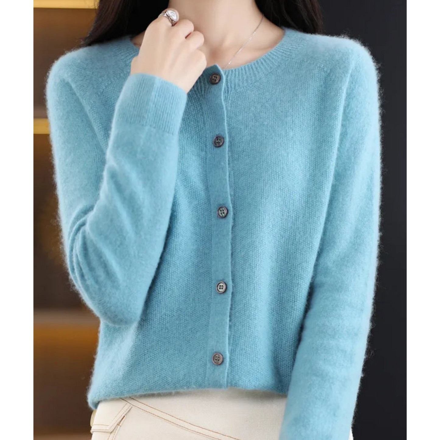 Nokmo | Women's Button-Up Knit Cardigan