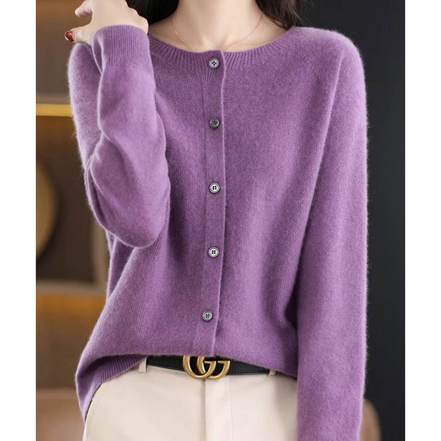 Nokmo | Women's Button-Up Knit Cardigan