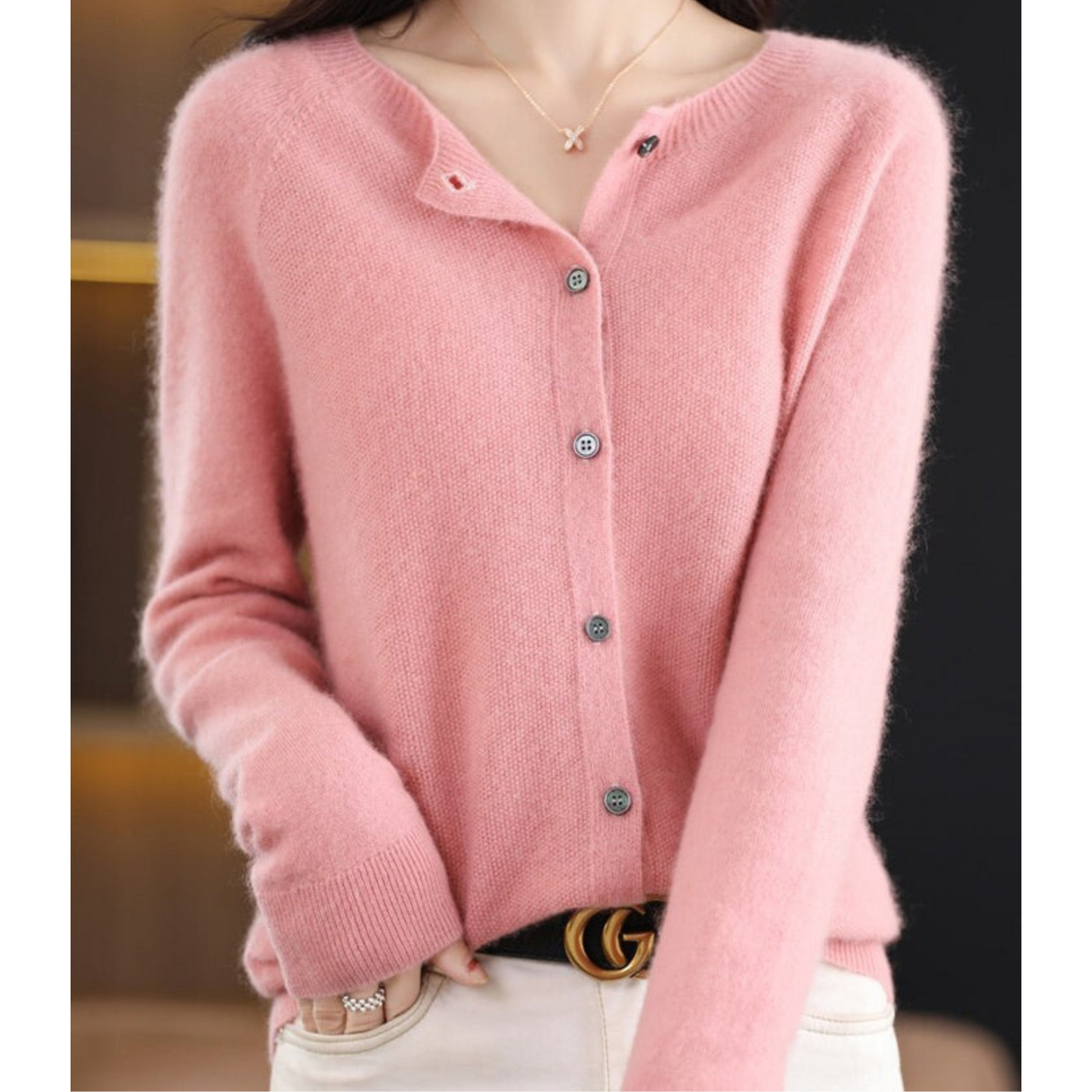 Nokmo | Women's Button-Up Knit Cardigan